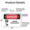 Signmission Sodium Hypochlorite Danger Sign, Plastic, 24in W x 18in L, 2PK OS-2PACK-DS-P-1824-L-1935 - alternate 6